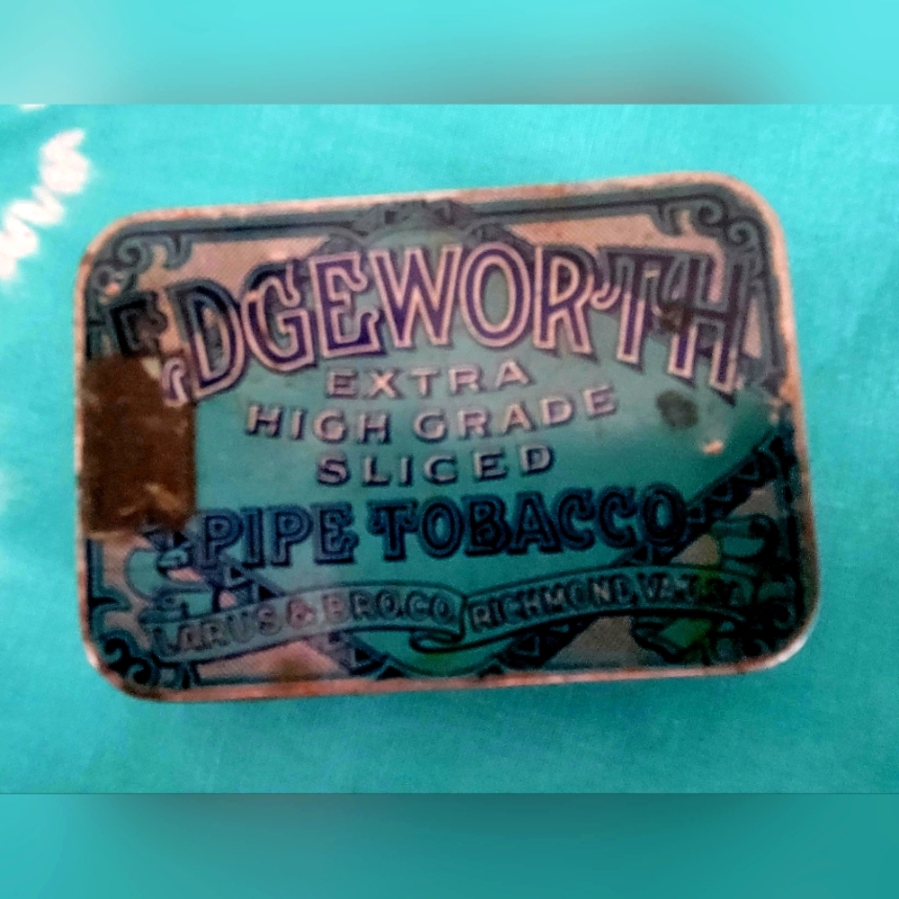 Vintage Edgeworth Extra High Grade Sliced Pipe Tobacco Tin